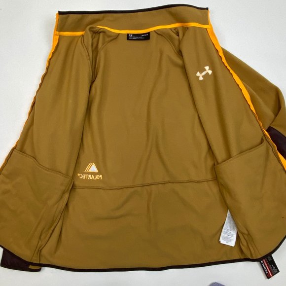 Under Armour Men's‎ Outdoor Polar-tec Forge Full-Zip 1365682 Walnut Brown Sample - Picture 7 of 10